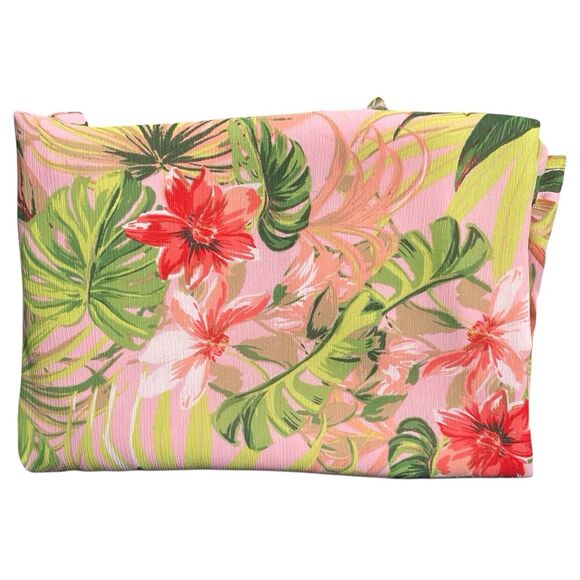 J.Jill Seashell Paradise Found Floral Tunic Top Dress Size 2X Bell Sleeve Pink - Picture 16 of 16